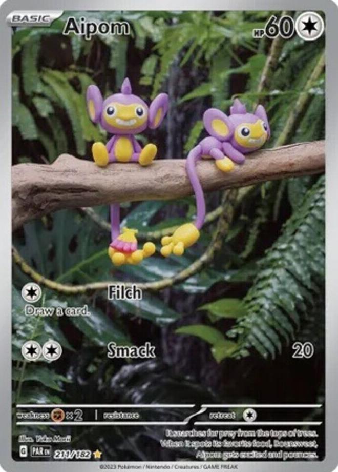 2023 Pokemon Scarlet & Violet Paradox Rift Aipom #211