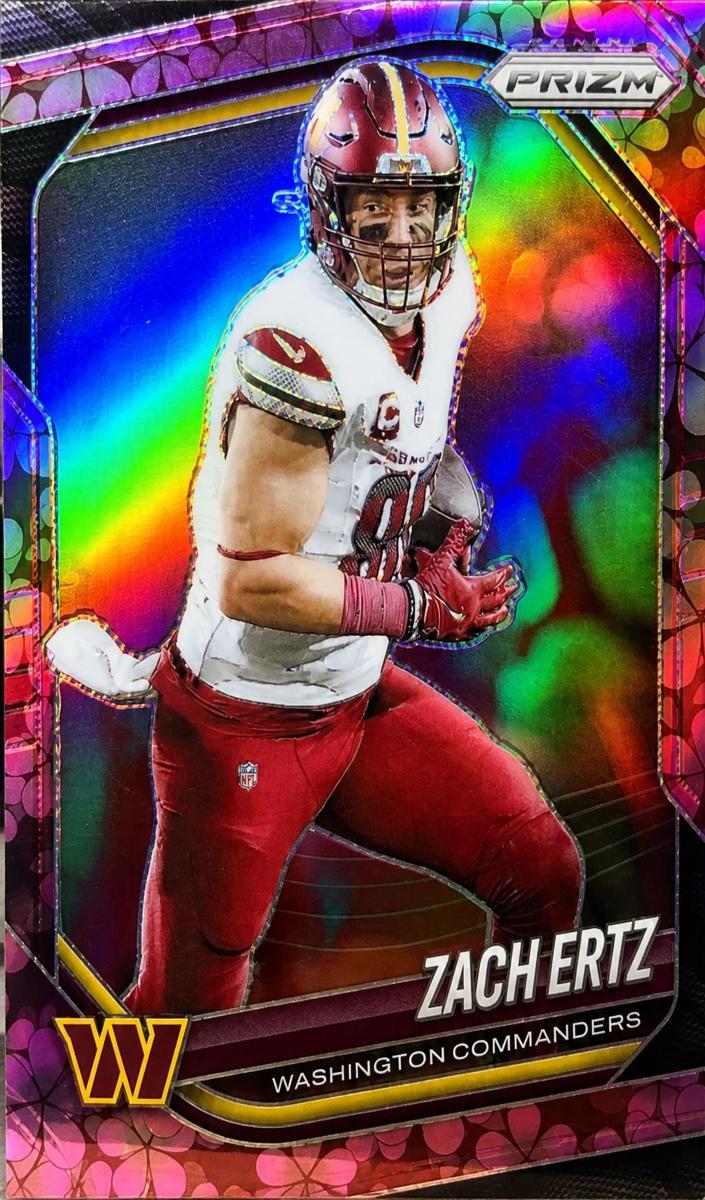 2025 Panini Prizm Football Plum Blossom Zach Ertz #64