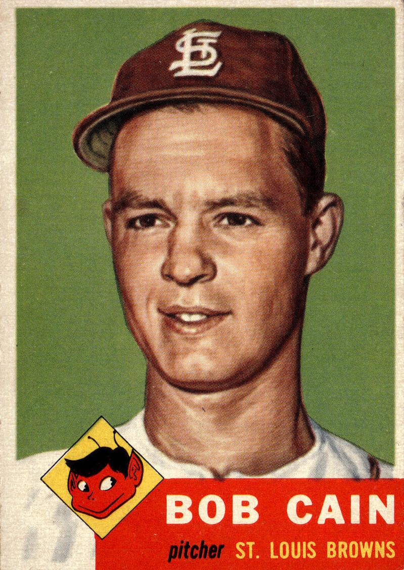 1953 Topps Baseball null Bob Cain #266