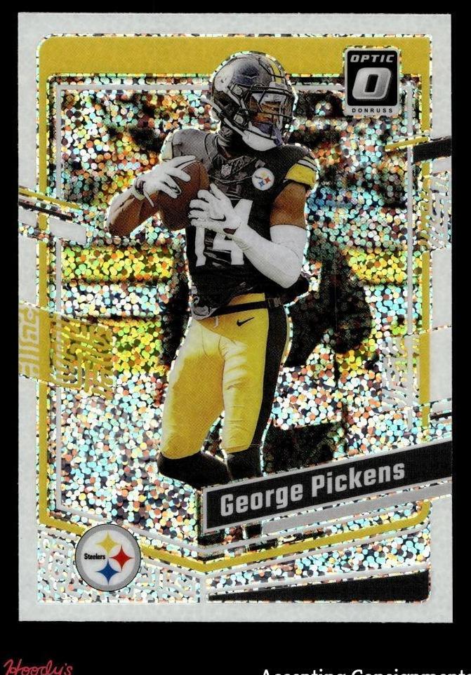 2023 Donruss Optic Football White Sparkle George Pickens #160 PSA 8.5