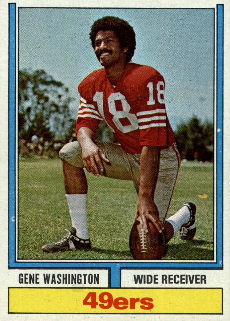1974 Topps Football Gene Washington #46 PSA 8