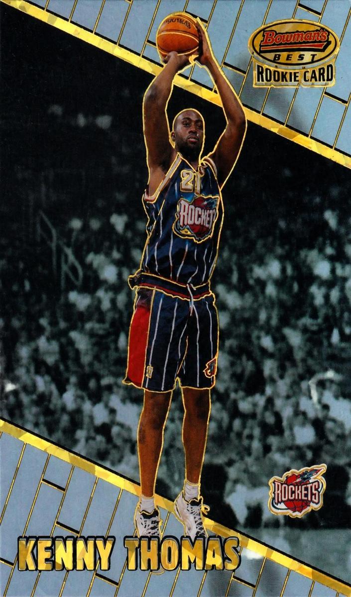 1999 Bowman's Best Basketball Atomic Refractor Kenny Thomas #122