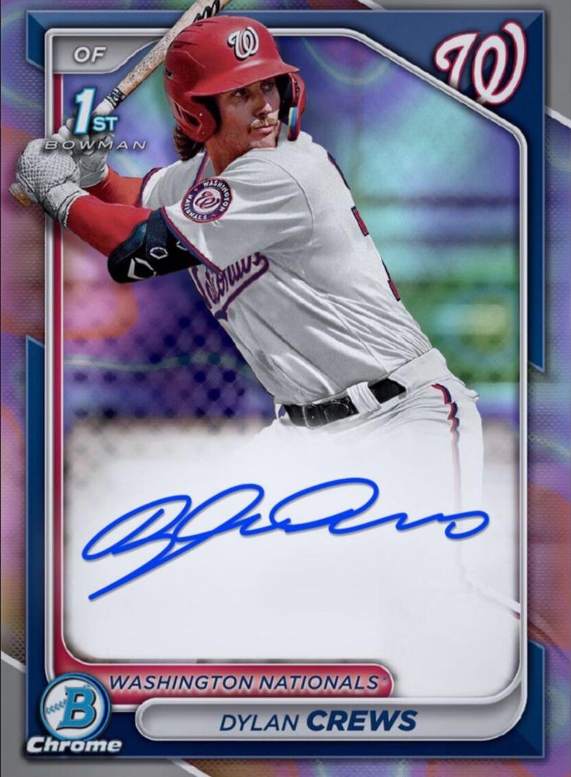 2024 Bowman Chrome Prospects Baseball Refractor Dylan Crews #CPA-DC PSA 9
