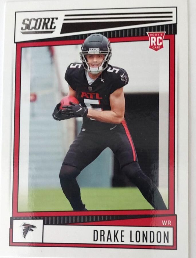 2022 Panini Score Football Drake London #379 PSA 9