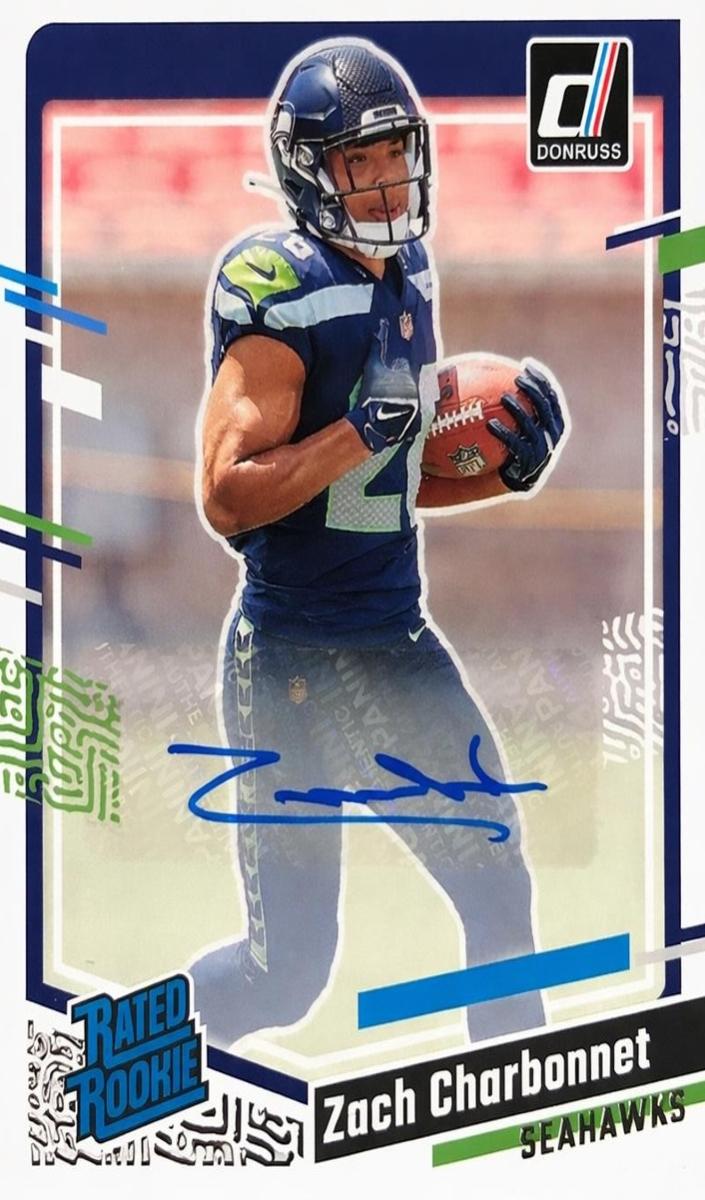 2023 Panini Donruss Football Zach Charbonnet #392 PSA 8.5
