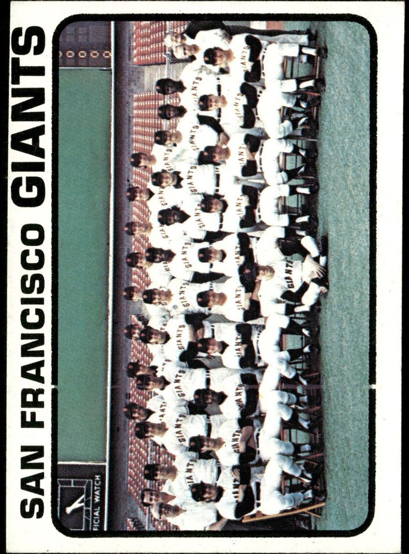 1973 Topps Baseball San Francisco Giants Team #434