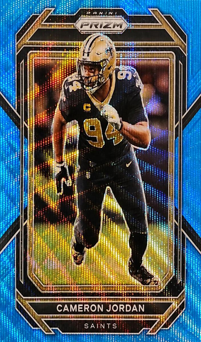 2022 Panini Prizm Football Blue Wave Cameron Jordan #213