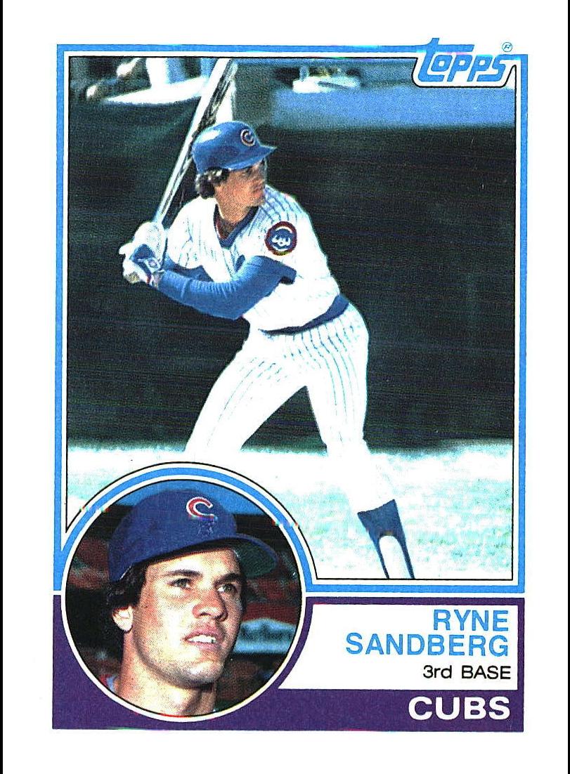 1983 Topps Baseball Ryne Sandberg #83 PSA 9