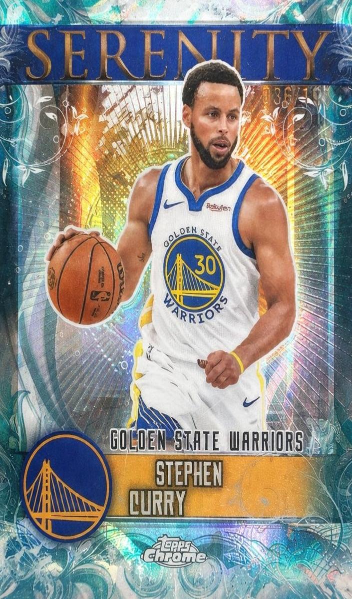 2025 Topps Chrome Basketball Aqua Refractor Stephen Curry #SY-3