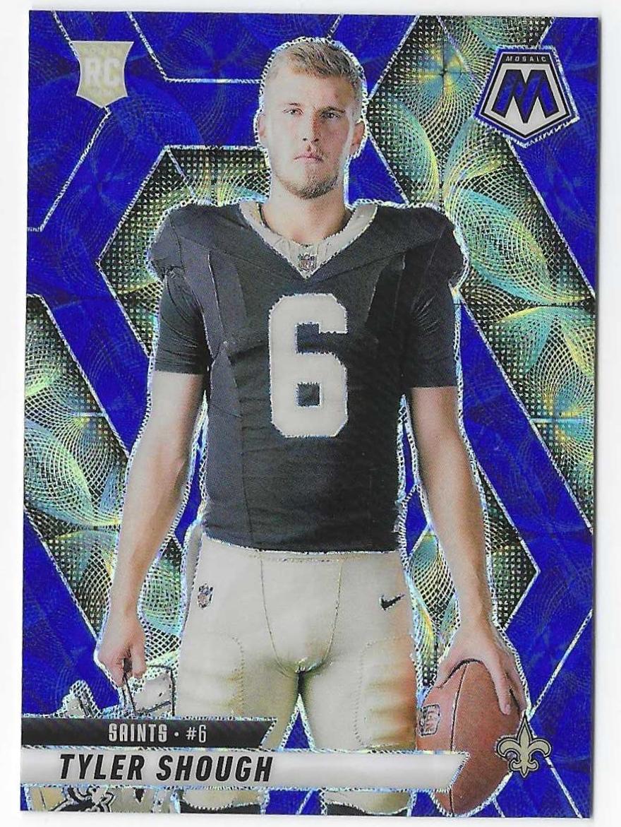 2025 Panini Mosaic Football Blue Scope Tyler Shough #273 PSA 10