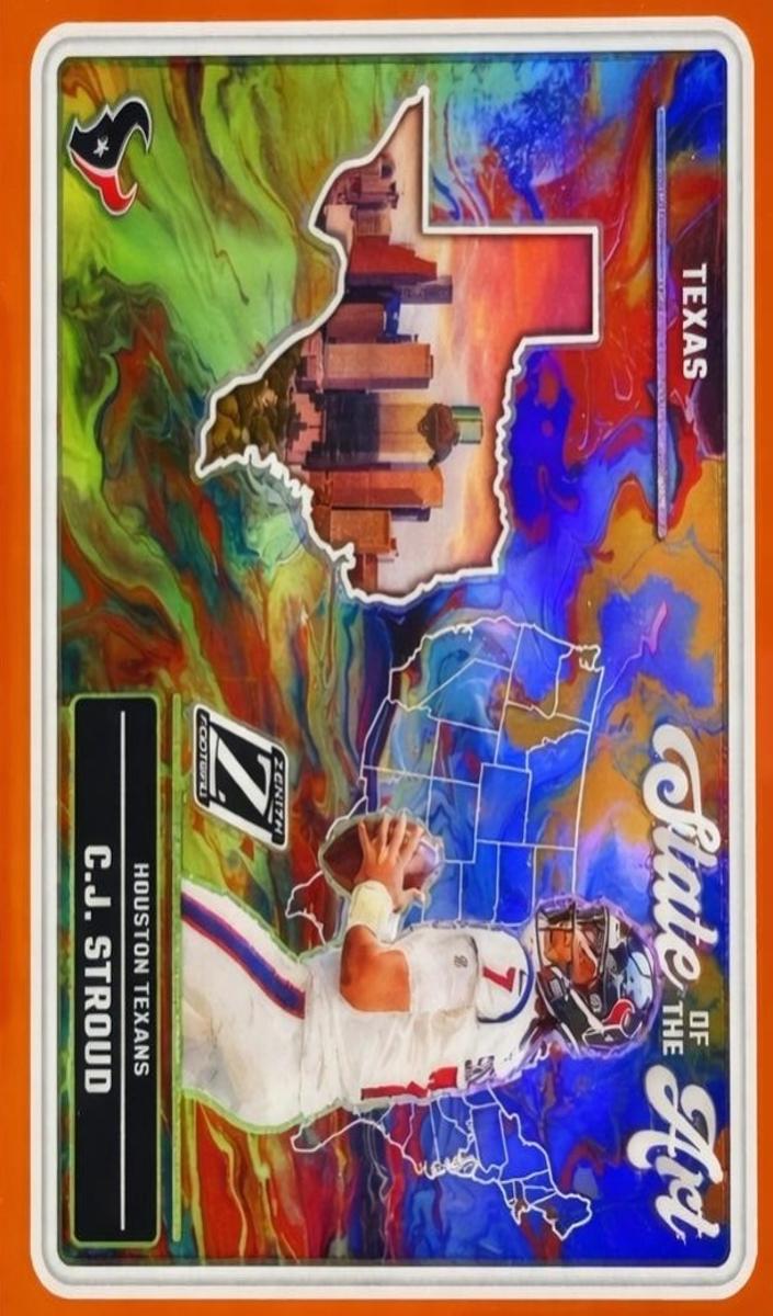 2024 Panini Zenith Football Orange C.J. Stroud #11 PSA 9