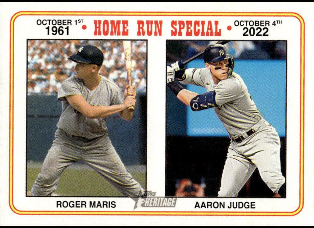 2023 Topps Heritage Baseball Aaron Judge #100 PSA 9