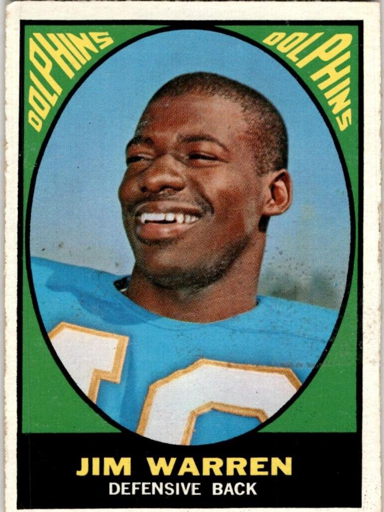 1967 Topps Football Jim Warren #81