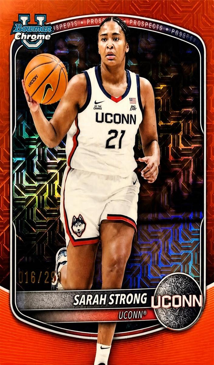 2025 Bowman Mega Box Basketball Orange Mojo Refractor Sarah Strong #BCP-80