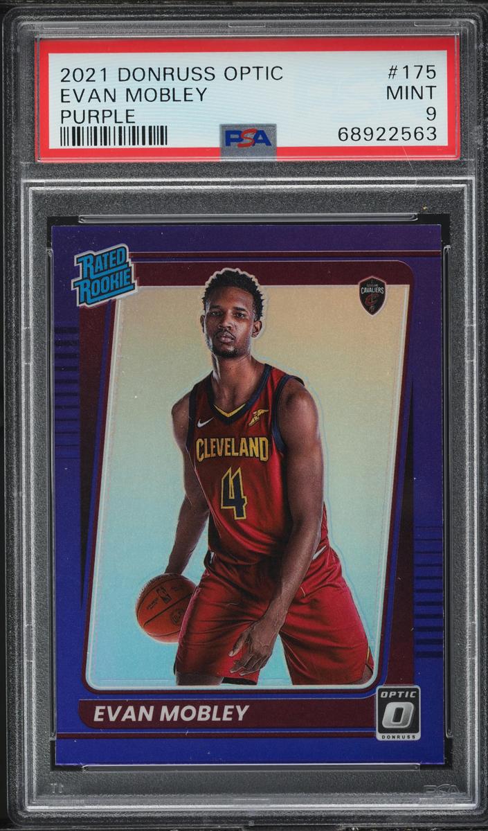 2021 Donruss Optic Basketball Purple Evan Mobley #175 SGC 8.5