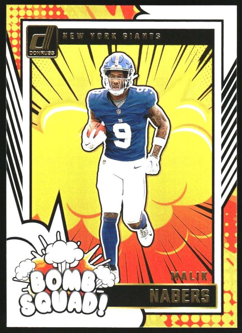 2024 Panini Donruss Football Malik Nabers #25 PSA 9