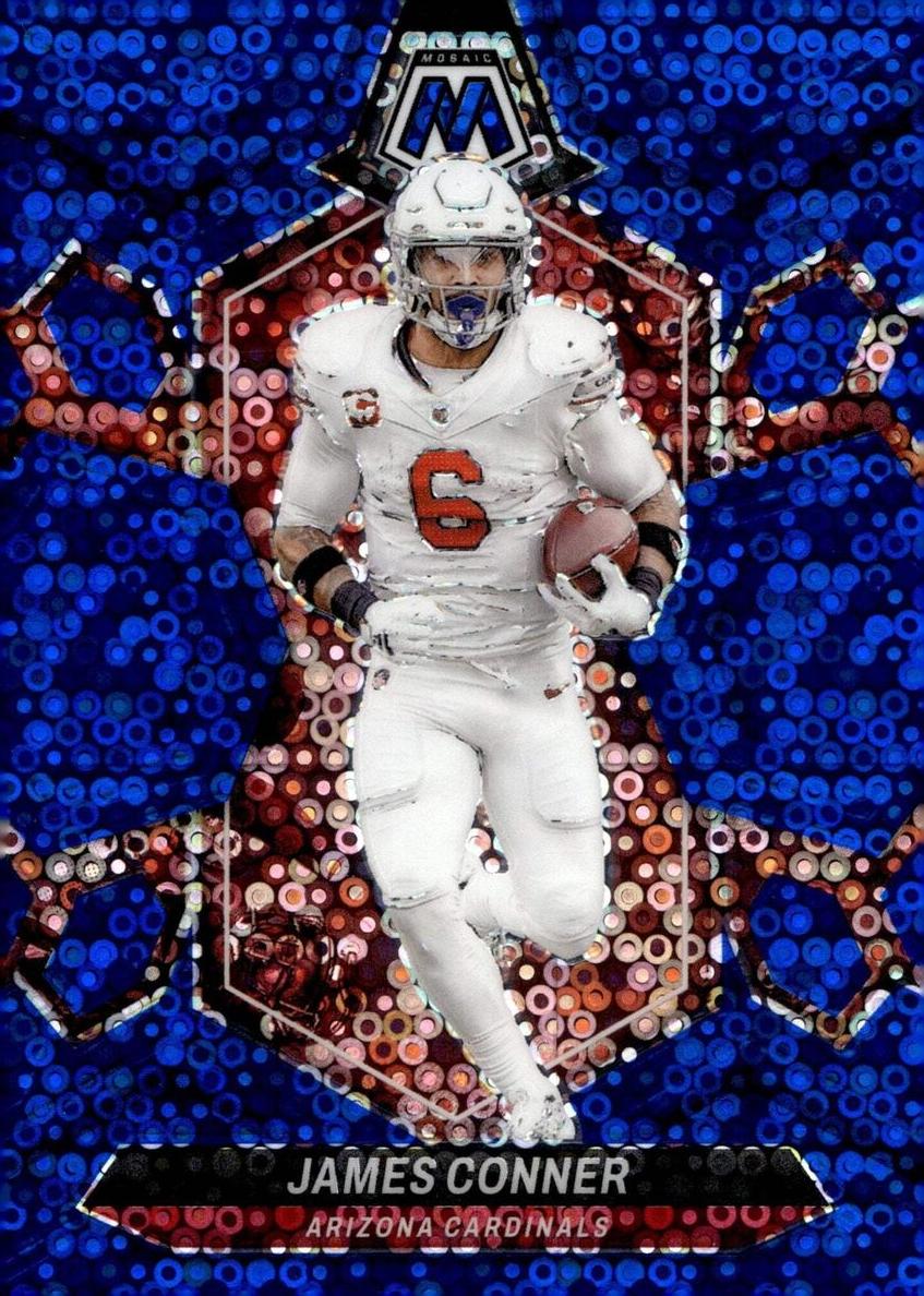 2024 Panini Mosaic Football No Huddle Blue James Conner #2
