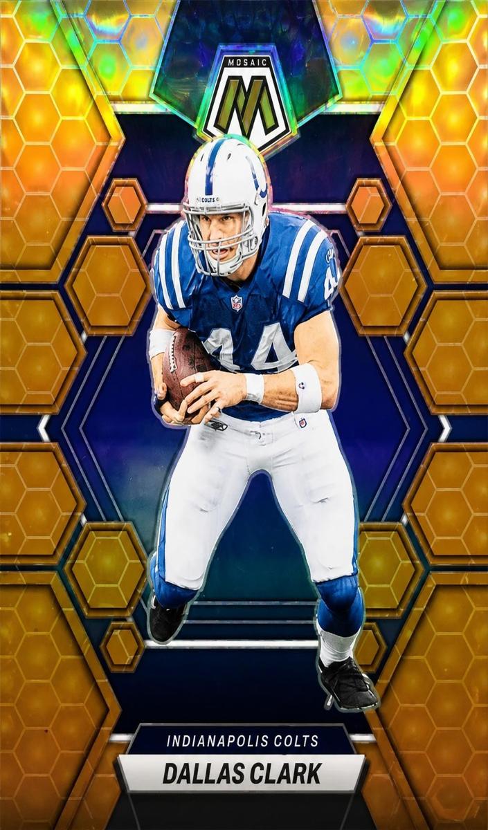 2023 Panini Mosaic Football Honeycomb Dallas Clark #99 PSA 10