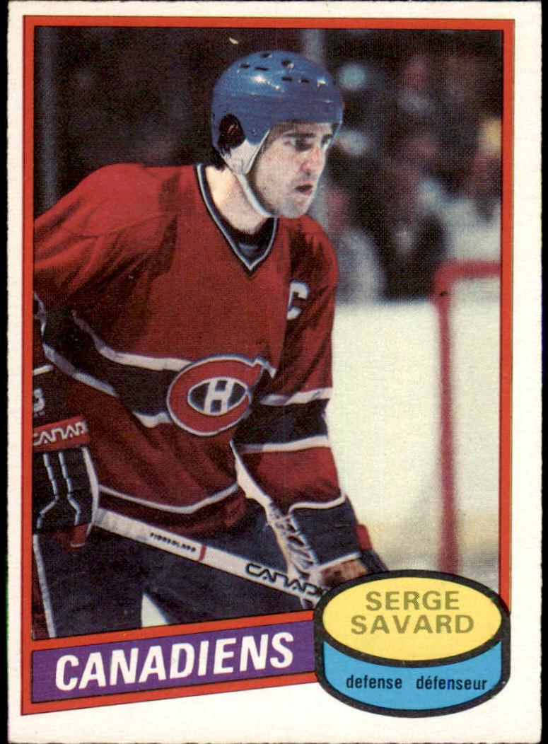 1980 O-Pee-Chee Hockey Serge Savard #26 PSA 8