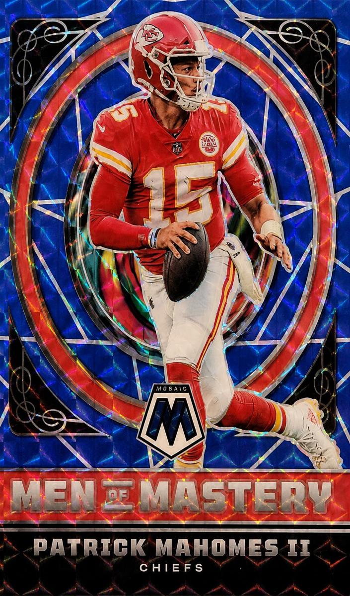 2022 Panini Mosaic Football Blue Patrick Mahomes II #MM-4