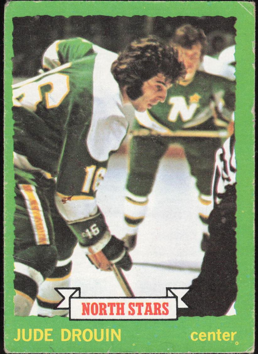 1973 Topps Hockey Jude Drouin #125 PSA 8