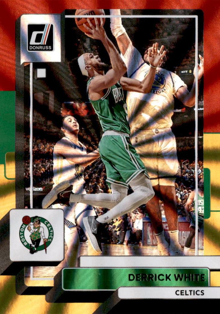 2022 Panini Donruss Basketball Holo Red and Gold Laser Derrick White #173