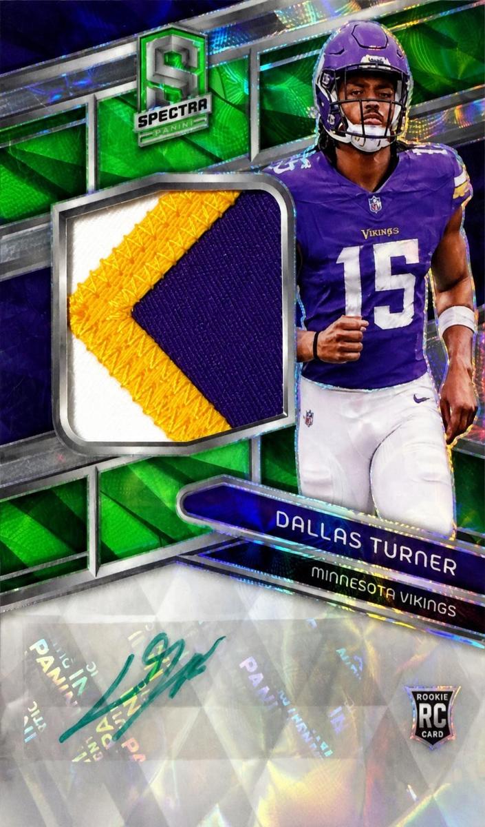 2024 Panini Spectra Football Neon Green Dallas Turner #222