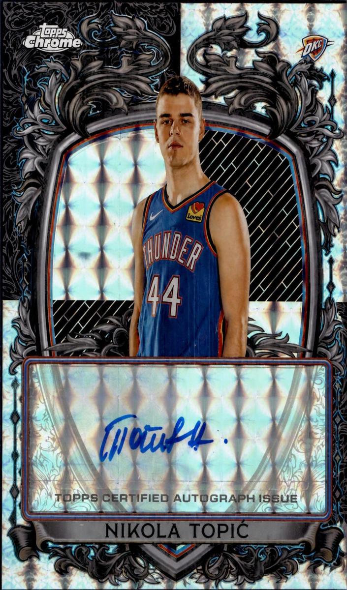 2025 Topps Chrome Basketball Geometric Refractor Nikola Topic #SS-NT PSA 10