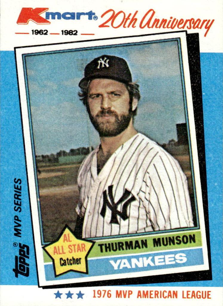 1982 Topps Kmart 20th Anniversary Baseball Thurman Munson #29