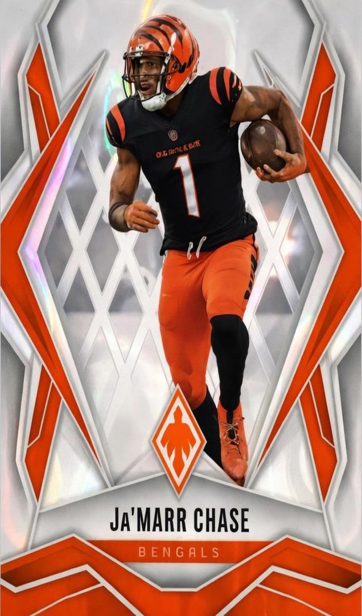 2025 Panini Phoenix Football Silver Lava Ja'Marr Chase #93