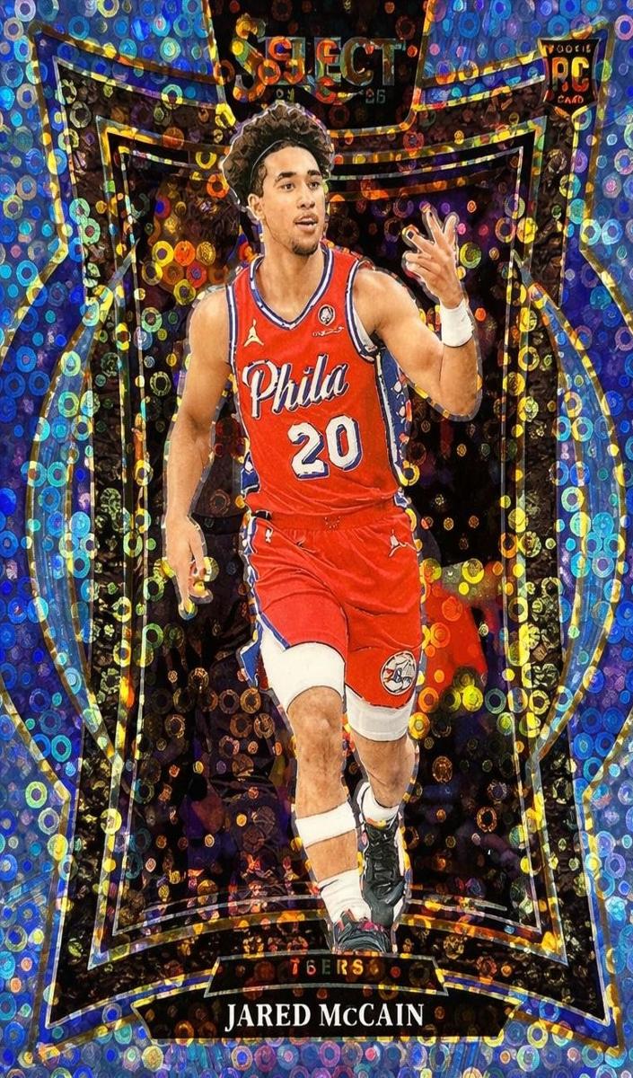 2024 Panini Select Basketball Light Blue Disco Jared McCain #82 PSA 10