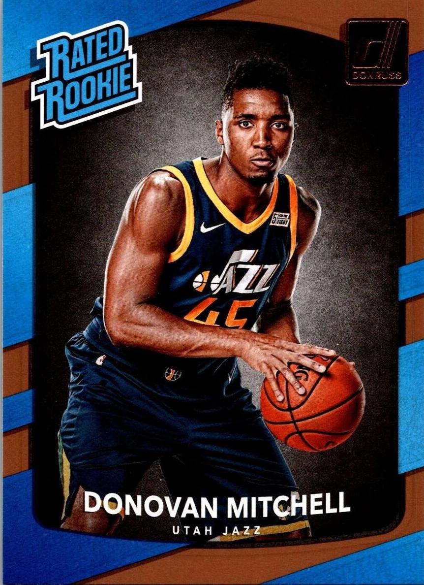 2017 Panini Donruss Basketball Donovan Mitchell #188 PSA 9