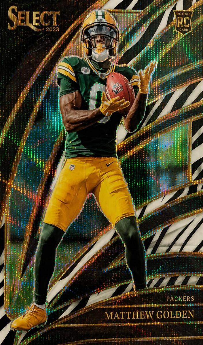 2025 Panini Select Football Zebra Matthew Golden #267