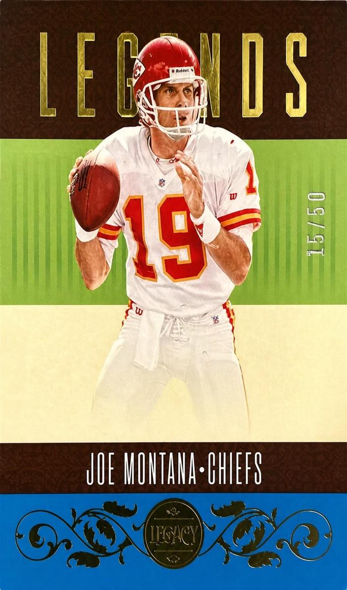 2023 Panini Legacy Football Blue Joe Montana #124