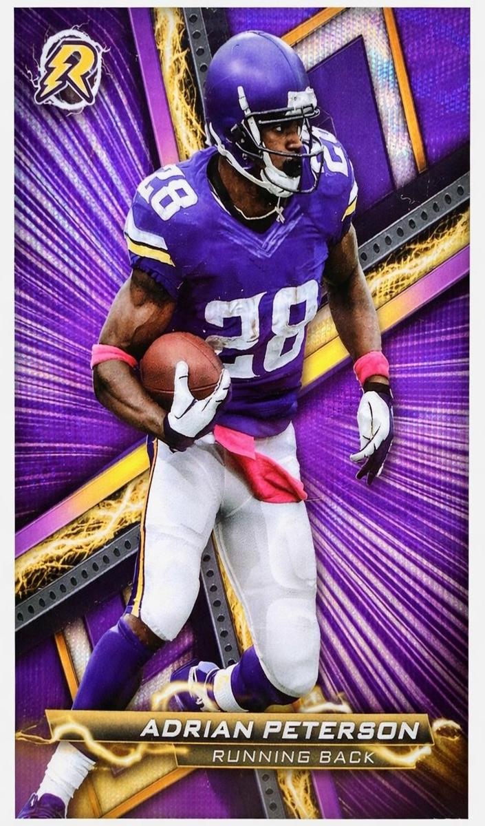 2023 Topps Composite Football Purple Surge Adrian Peterson #84