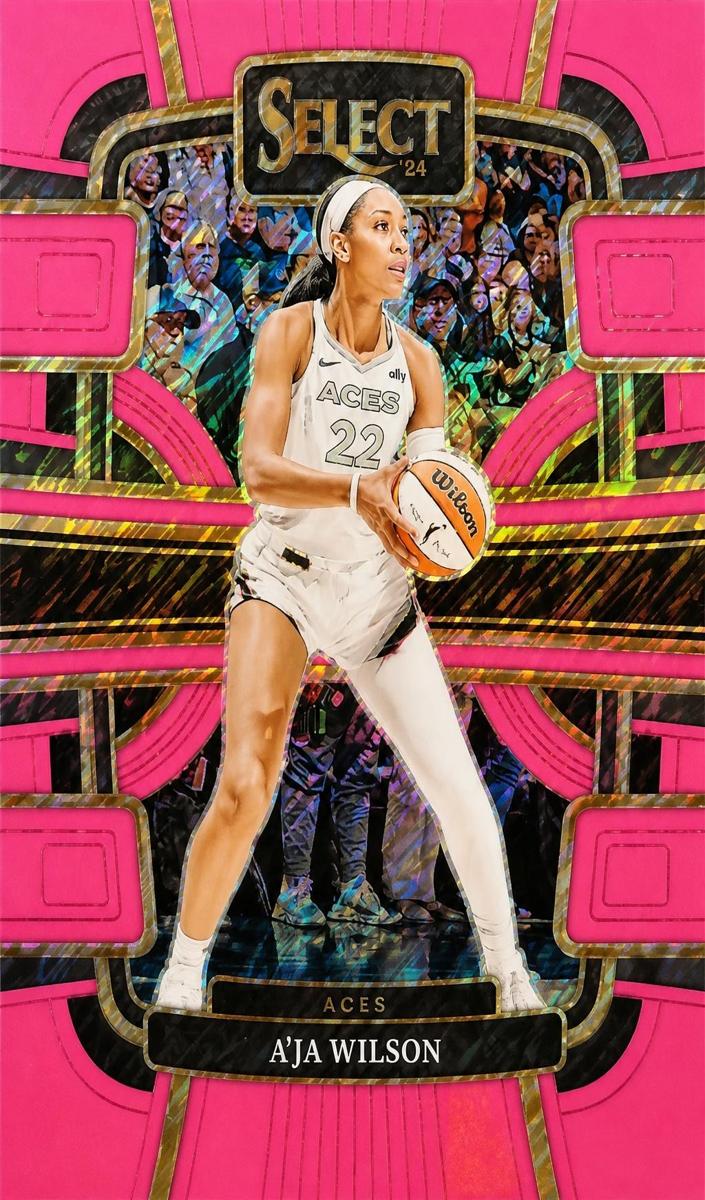 2024 Panini Select WNBA Basketball Pink Shimmer FOTL A'ja Wilson #86