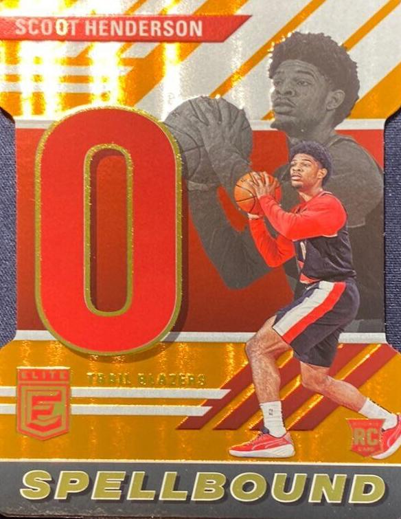2023 Donruss Elite Basketball Orange Die Cut Scoot Henderson #14 PSA 10