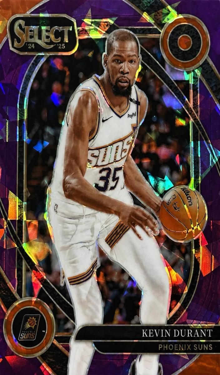 2024 Panini Select Basketball Purple Cracked Ice Kevin Durant #242