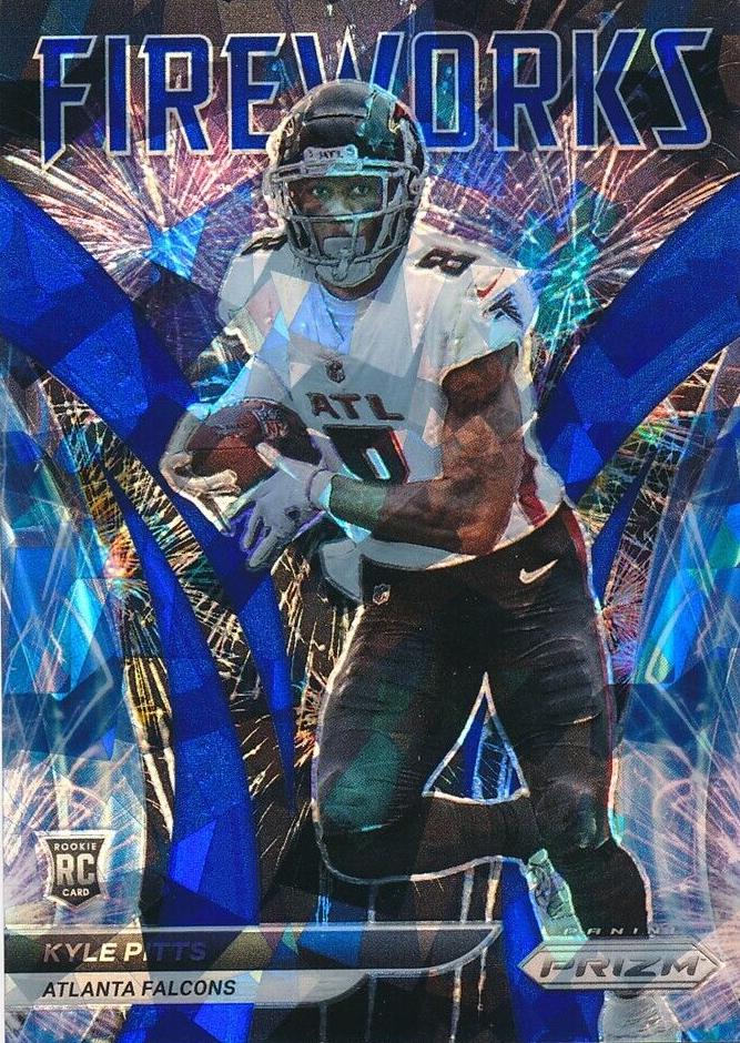 2021 Panini Prizm Football Blue Ice Kyle Pitts #F-13 PSA 9