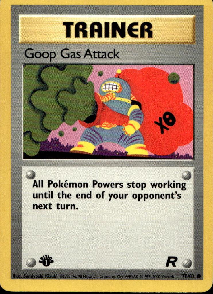 2000 Pokemon Team Rocket 1st Edition Goop Gas Attack #78 PSA 10