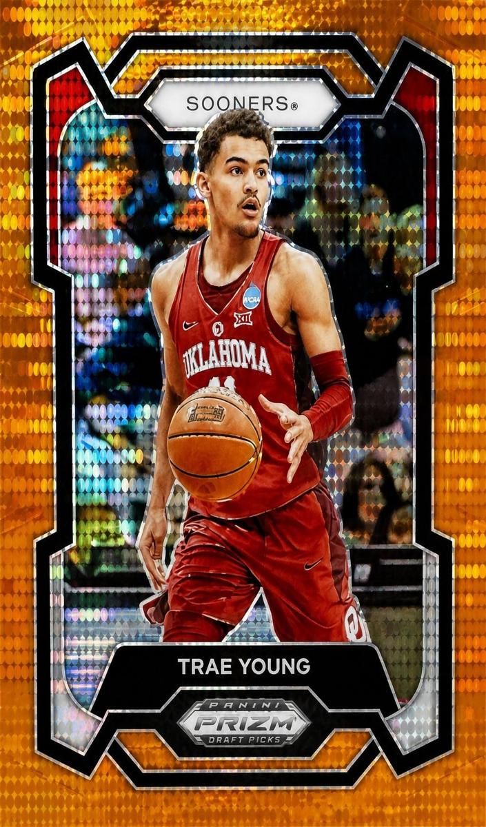 2024 Panini Prizm Draft Picks Basketball Orange Pulsar Trae Young #49