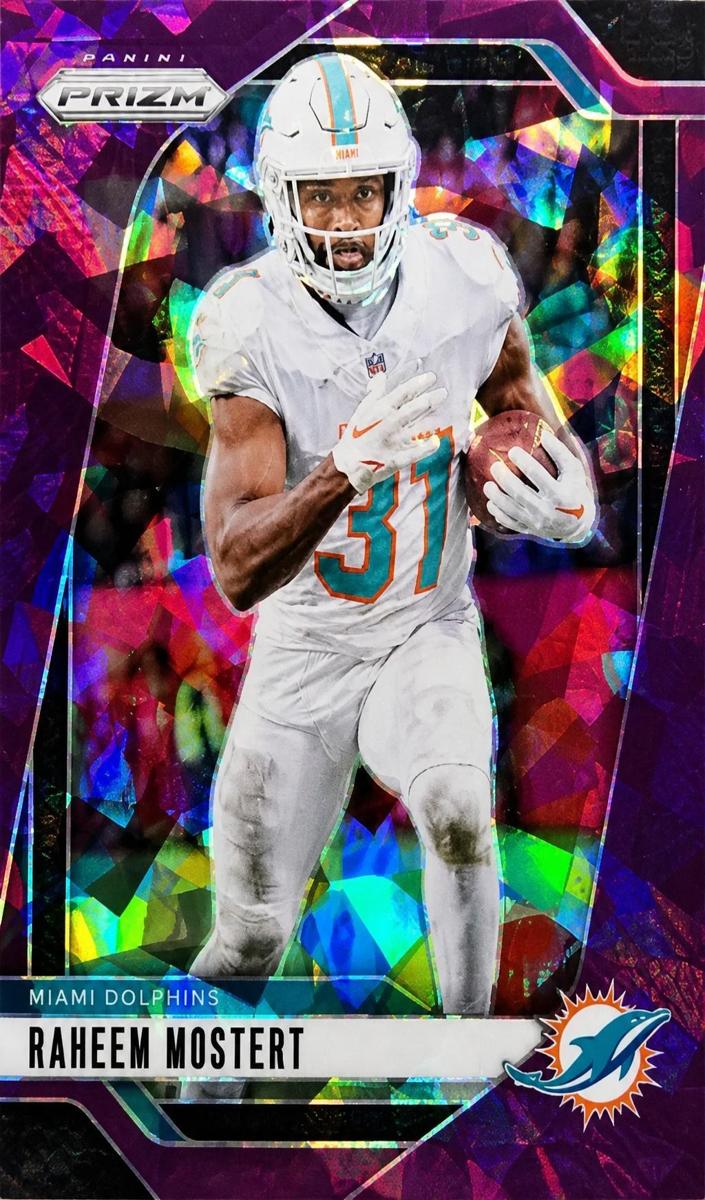 2024 Panini Prizm Football Purple Ice Raheem Mostert #179