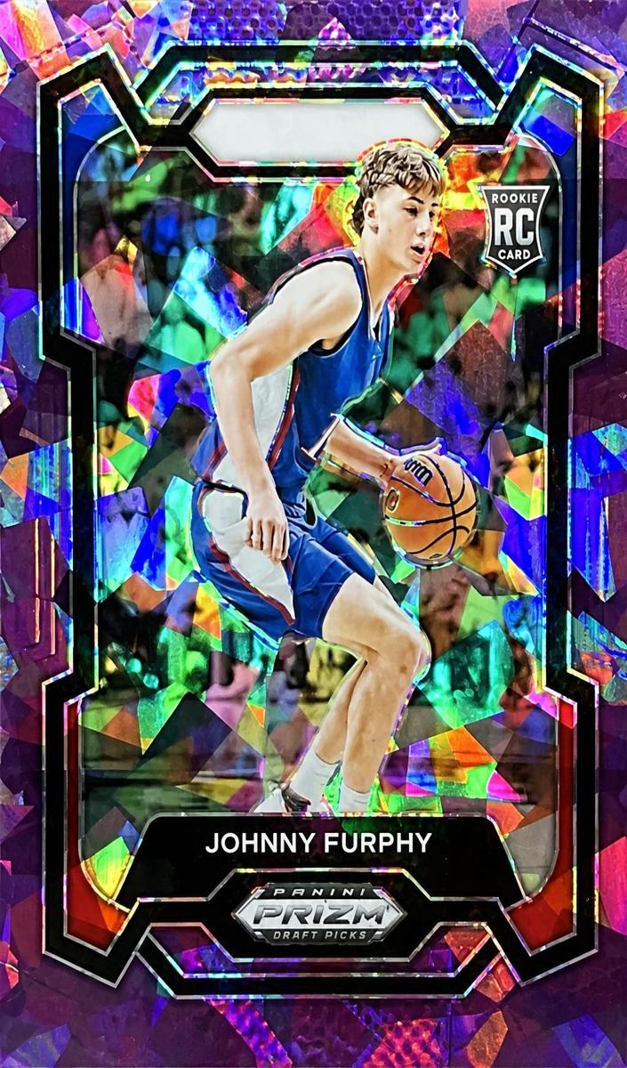 2024 Panini Prizm Draft Picks Basketball Purple Ice Johnny Furphy #91