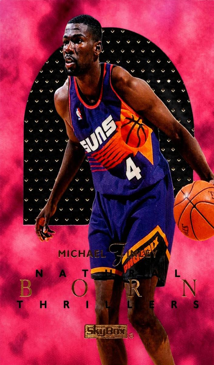 1995 Skybox E-XL Basketball Michael Finley #8