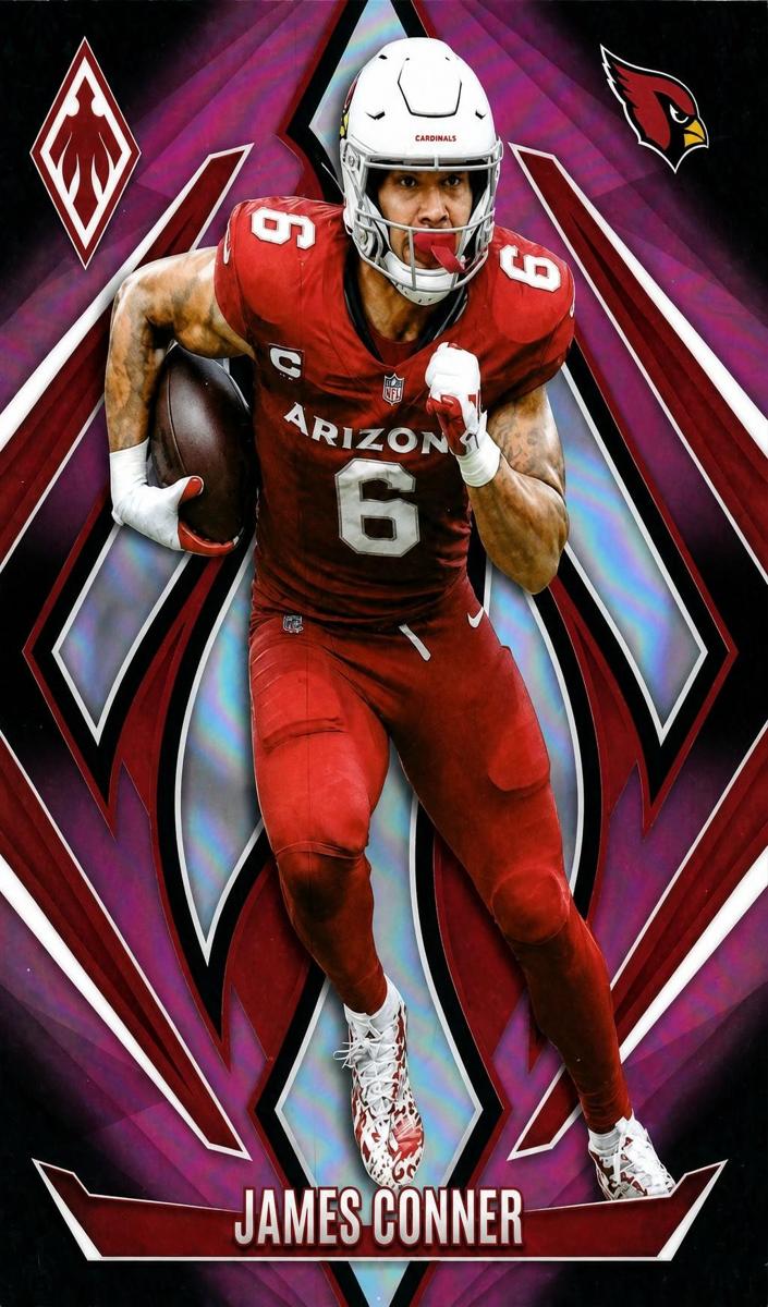 2024 Panini Phoenix Football Pink Fade James Conner #73