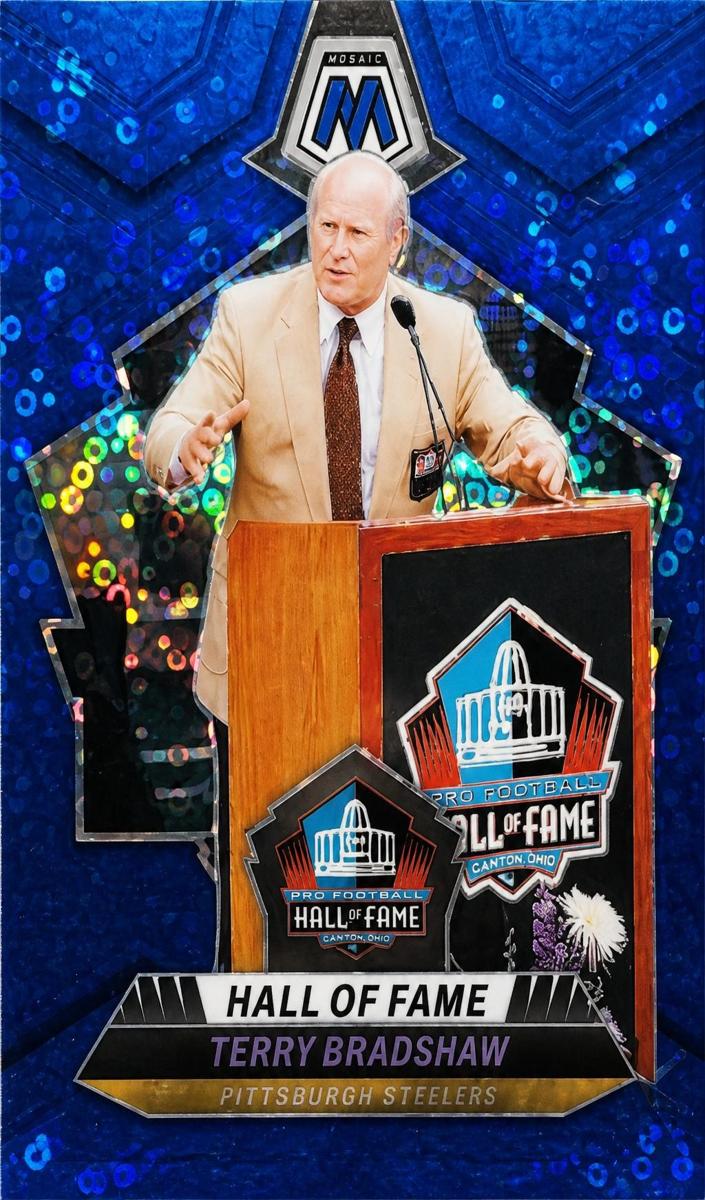2024 Panini Mosaic Football No Huddle Blue Terry Bradshaw #296