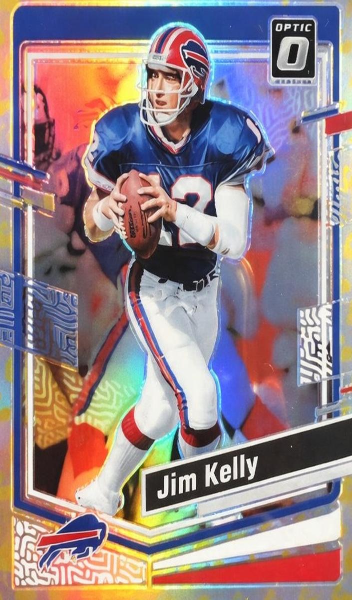 2023 Donruss Optic Football Flex Jim Kelly #21 PSA 8