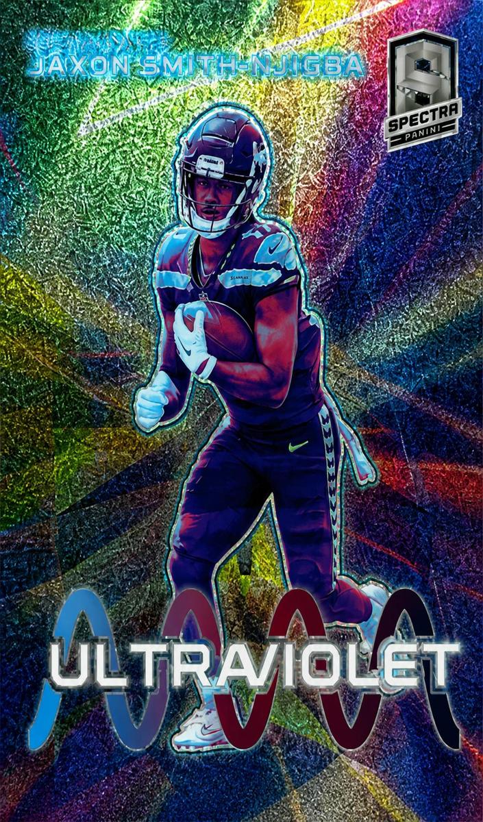 2023 Panini Spectra Football Jaxon Smith-Njigba #UV-JSN CGC 10