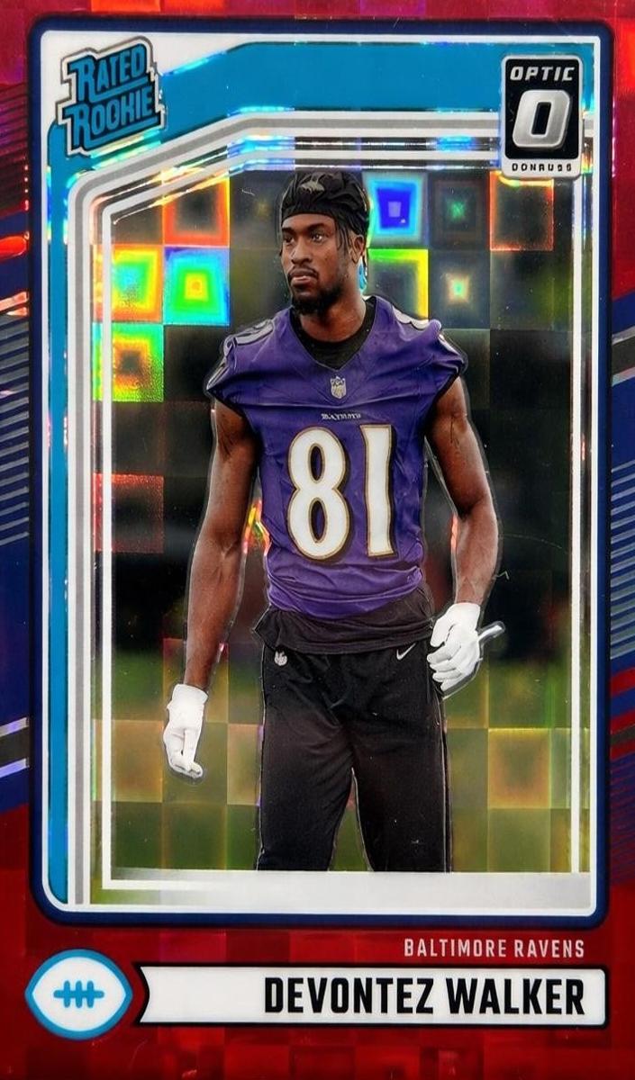 2024 Panini Donruss Football Red Pandora Devontez Walker #345
