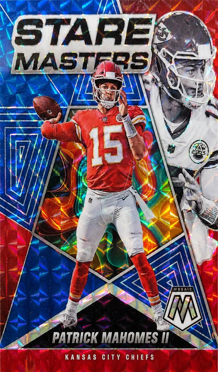 2022 Panini Mosaic Football Blue Patrick Mahomes II #SM-3 BGS 9.5